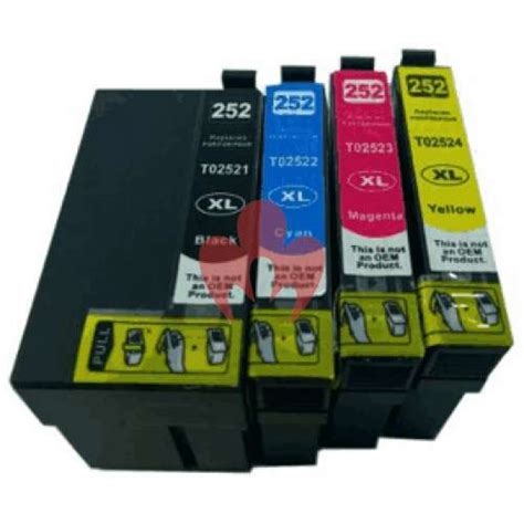 Epson 252xl Ink Cartridge X 4 Pack 1b1c1m1y Compatible Ink Cartridges Hot Toner