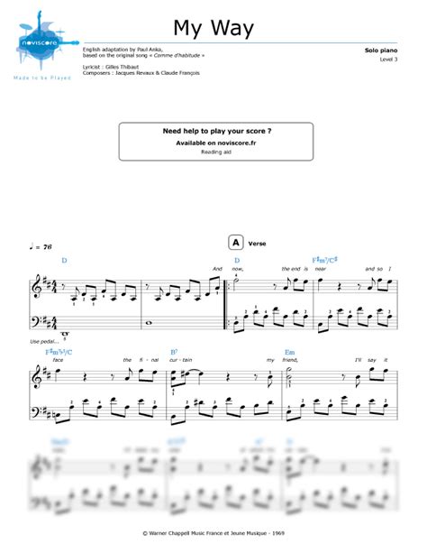 Partition Piano Ne Me Quitte Pas Jacques Brel Partitions Noviscore