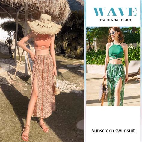 Wave South Korea Motion Ins Sexy Bathing Suit Female Three Piece Set South Korea Hot Springs