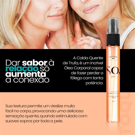 Leo Corporal So Hot Calda Quente Beij Vel Trufado Ml Sophie Sensual Feelings Toque Sensato