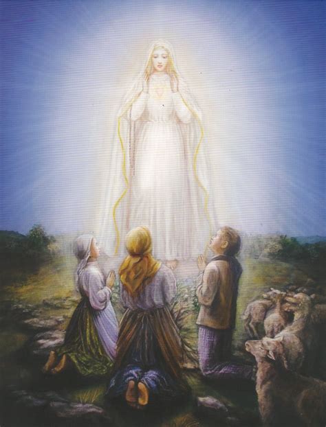 First Apparition Of Fatima Original 8 5 X 11 Benedictines Of Mary