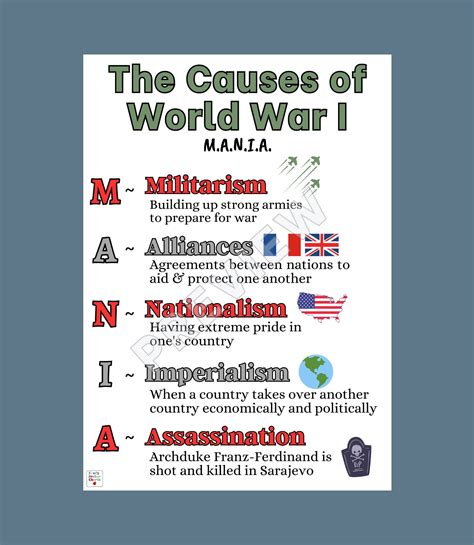 Causes Of World War 1 Worksheet Answers 3