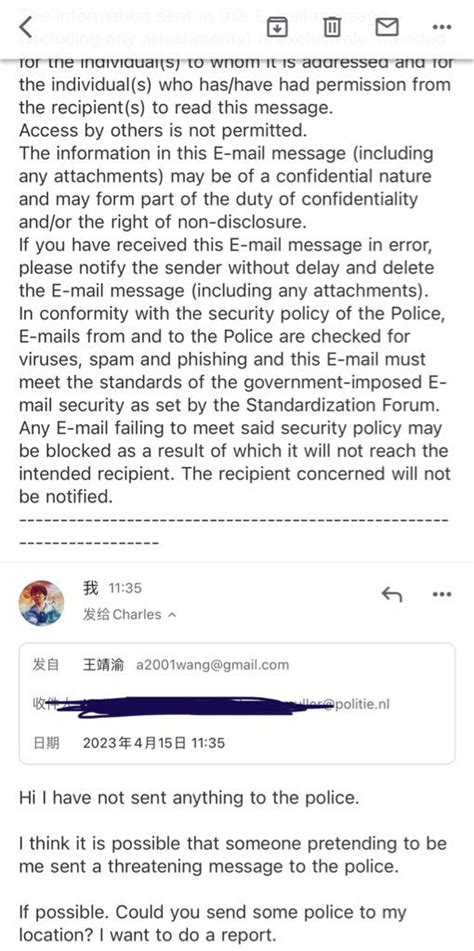 王靖渝 WANG JINGYU on Twitter Breaking共匪又冒充我向荷兰警察报假案我已经向荷兰国家警察报案相信荷兰