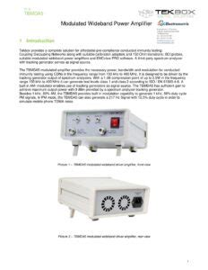 Tbmda Modulated Wideband Power Amplifier Khz Mhz Watt