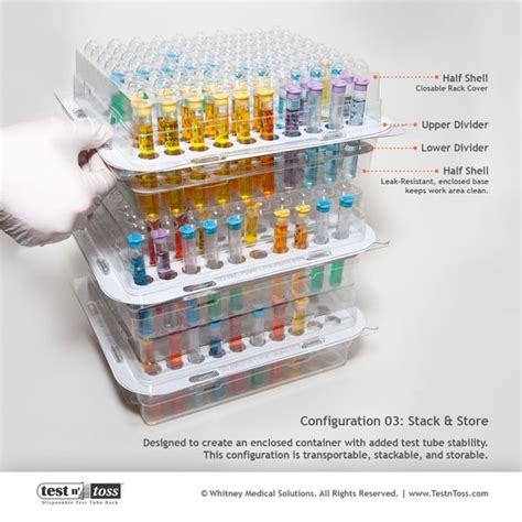 Test N Toss Test Tube Rack Lab Specimen Test Collection And Transport