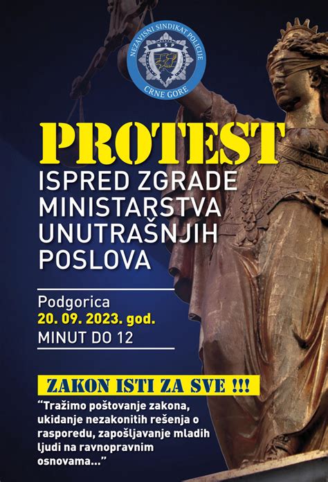 Nezavisni Sindikat Policije Najavio Protest Zakon Mora Biti Isti