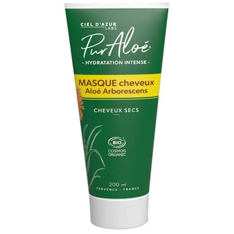 Masque Cheveux Secs Bio 200 Ml Pur Aloe Les Mille Et Une Plantes