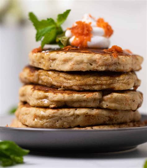 Easy Vegan Carrot Cake Pancakes Orchids Sweet Tea