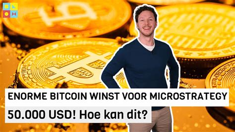 Usd Hoe Kan Dit Enorme Bitcoin Winst Voor Microstrategy