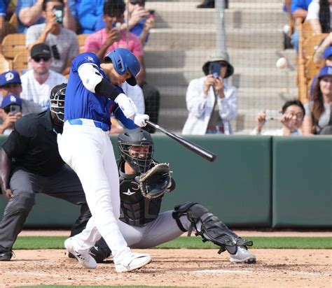 2番で1号の大谷翔平、ドジャース監督「フリーマンの前に打つことは翔平にとって有益となる」 Mlb写真ニュース 日刊スポーツ