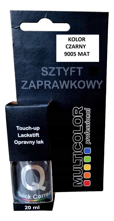 Lakier Sztyft Zaprawkowy Czarny Ral Mat Ml Sztyft Mat