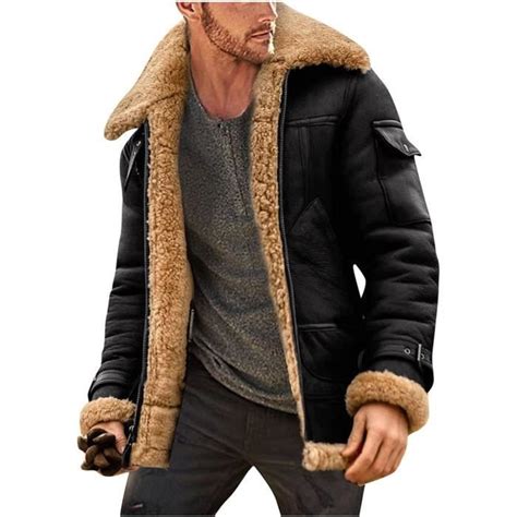 Veste Homme Hiver Polaire Velours Ctel Veste Classique Retro Outdoor