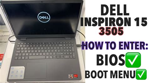 Dell Inspiron 15 3505 How To Enter Bios Uefi And Boot Menu Options