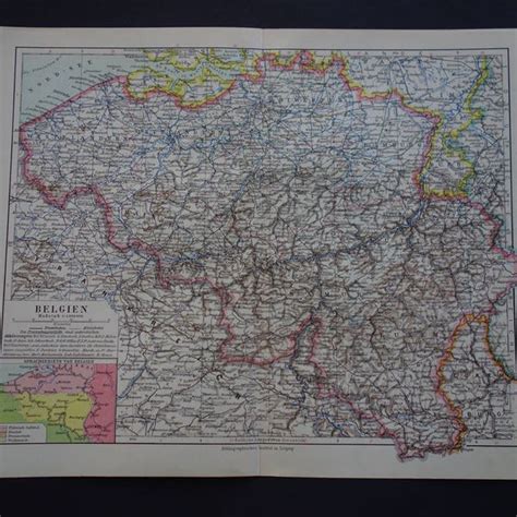 Antique Ghent Map - Etsy