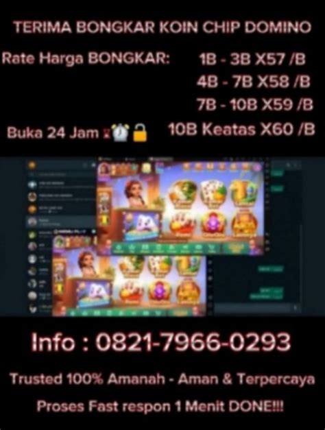 Khusus Bongkar Bongkaran Siap Tampung Terima Bongkar Koin Chip