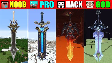 Minecraft Noob Vs Pro Vs Hacker Vs God Legend Ability Sword Challenge