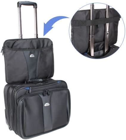 PEDEA GmbH Rolling Laptop Bag Premium Black Premium 15 17 3 Zoll