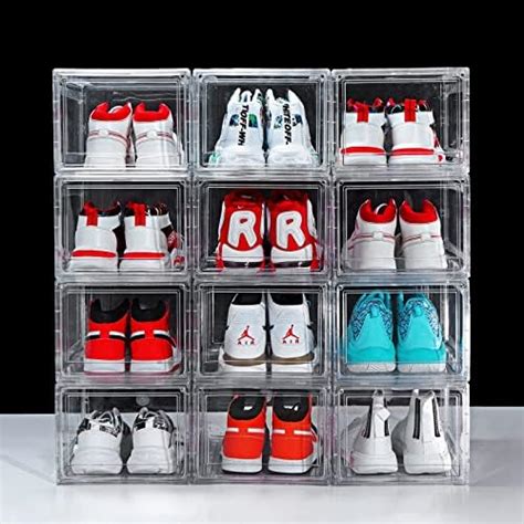 Amazon Dayooh Pack Clear Shoe Boxes Sneaker Storage For