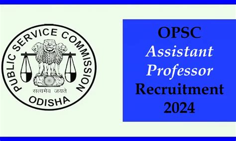 Opsc Assistant Professor Recruitment Urgent Apply Posts