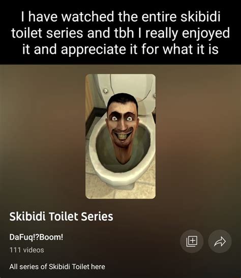 I Have Watched The Entire Skibidi Toilet Series And Tbh I Really