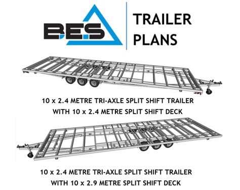 X Metre Triple Axle Split Shift Trailer Bes Split Shift