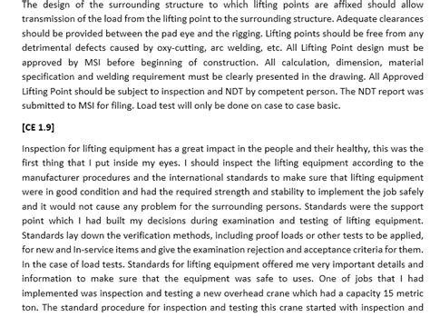 Cdr Sample For Mechanical Engineer Ea Approved Samples