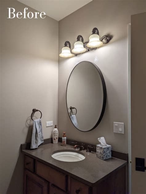 Fresh Modern Guest Bathroom Glen Ellyn Il Drury Design