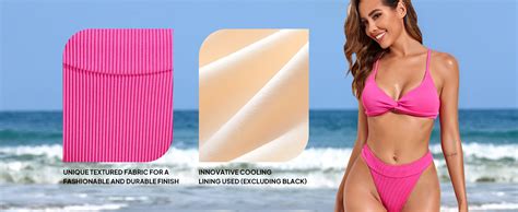 Amazon ZAFUL Lace Up Bikini For Women Criss Cross Back Bikini Sets