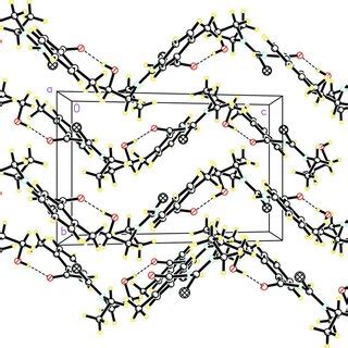 Packing Of I Viewed Down The A Axis The Dashed Lines Indicate