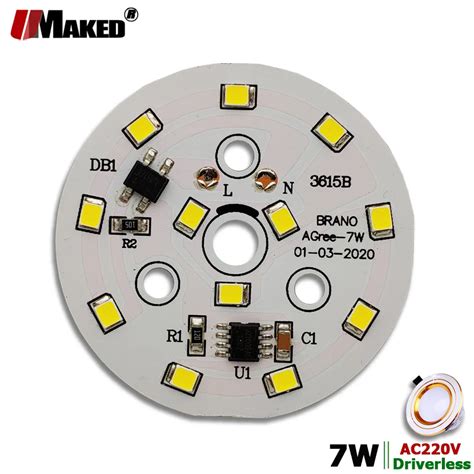 Ac V Led Modul W Mm Lm Downlight Pcb Aluminium Platte Wei Warm