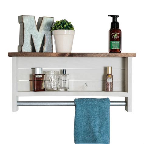 Bathroom Shelf With Towel Rack White Semis Online