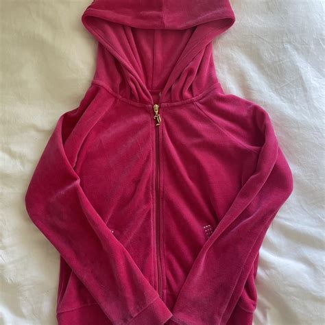 Juicy Couture Hot Pink Xxs Jacket Cut Off Tag Depop