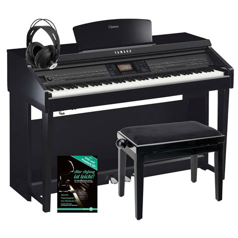 Yamaha CVP 701 PE Clavinova Digitalpiano Schwarz Hochglanz SET Inkl