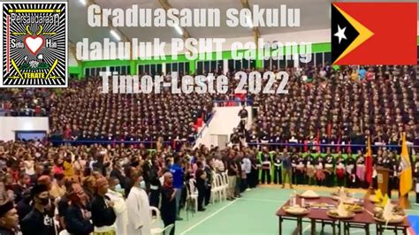 Serimonia Graduasaun Sekulu Dahuluk Membru Foun PSHT Timor Leste GMT