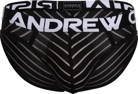Andrew Christian Sheer Stripe Brief W Almost Naked Maat L Heren Ondergoeds Bol