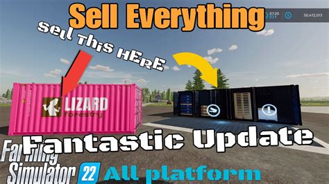 Sell Everything Update For All Platforms On Fs22 Platinum Expansion