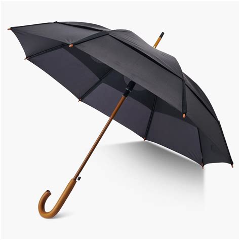 The Superior Windproof Stick Umbrella Hammacher Schlemmer