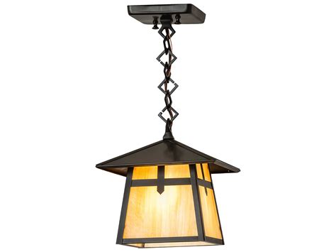 Meyda Stillwater Cross Mission Light Outdoor Hanging Light My