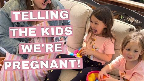 Telling The Kids Were Pregnant With Baby 4 Youtube