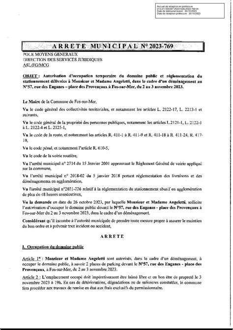 6 11 Autorisation Doccupation Temporaire Du Domaine Public Et