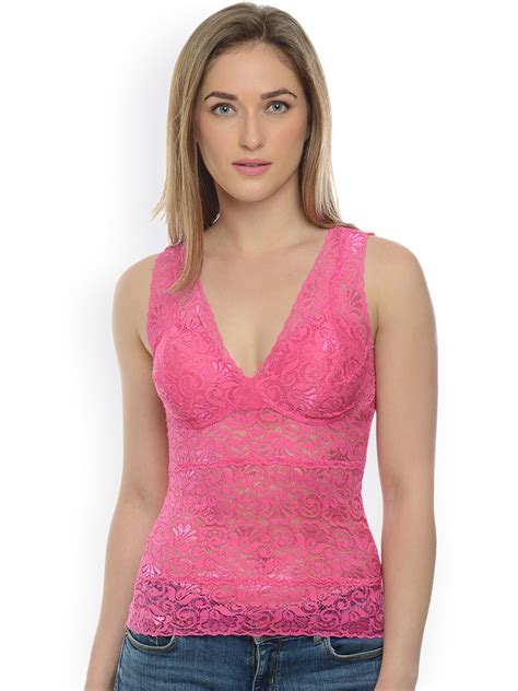 Buy Da Intimo Pink Lace Camisole Di 474 Camisoles For Women 1932810 Myntra