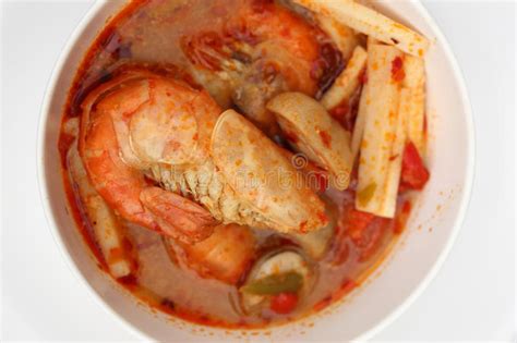 Tom Yum Goong Thai Hot And Spicy Soup With Shrimp Stock Photo Image Of Shrimp Cook
