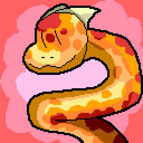 Snake pixel art by Hame1eoshaYTrus on DeviantArt