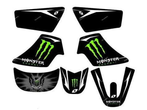 KIT DECO STICKERS MONSTER PW50 PIWI 50 YAMAHA KDMP5