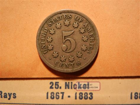 Us Shield Nickel Old Five Cent Nickel Coin