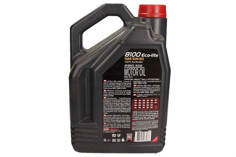 OLEJ MOTUL 5W30 5L 8100 ECO LITE SP / GM DEXOS1 GEN3 / MS-6395 / 9 ...