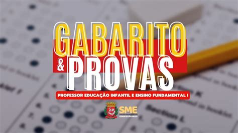 SME SP Confira Os Gabaritos E As Provas OFICIAIS Do Concurso De