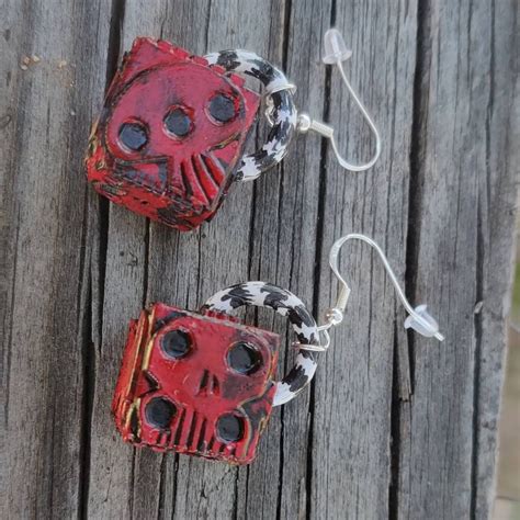 Fan Art Oogie Boogie Dice Earrings - Etsy