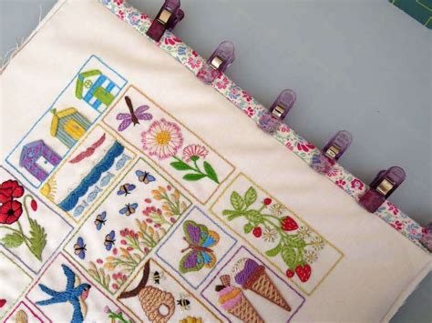 How To Make A Beautiful Wall Hanging From Your Completed Embroidery Stitchdoodles