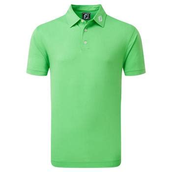 Footjoy Stretch Solid Pique Polo Shirt Green